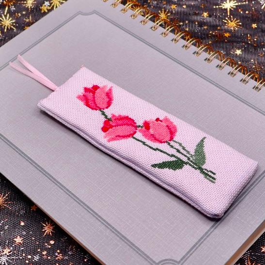 誕生花を纏う、両面刺繍しおり | 7枚目